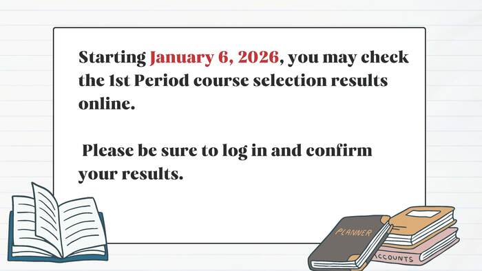 【Course Registration Reminder for the 114th Academic Year, 2nd Semester(Graduates)】114學年度第2學期選課提醒(碩士班)(另開新視窗/jpg檔)圖片